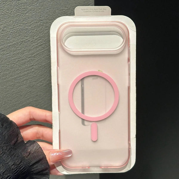 Coque magnétique transparente mate