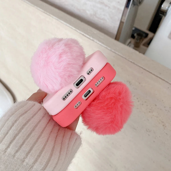 3D Bunny Plush Case