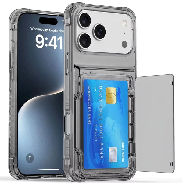 Clear Wallet Stand Case