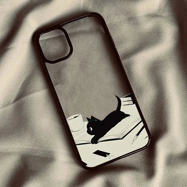 Black Cat Clear Case
