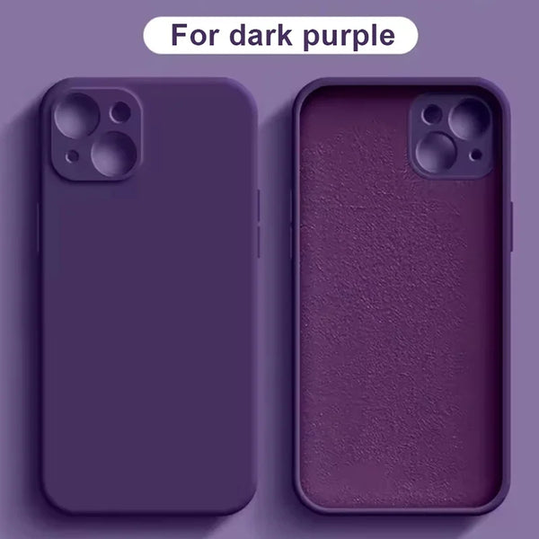 Purple Liquid Silicone Case