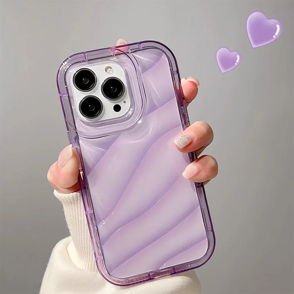 Transparent Wavy Texture Case