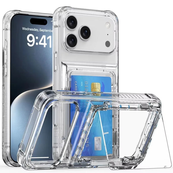 Clear Wallet Stand Case