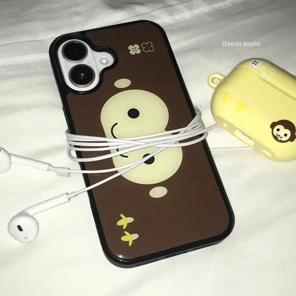 Coque en silicone motif singe