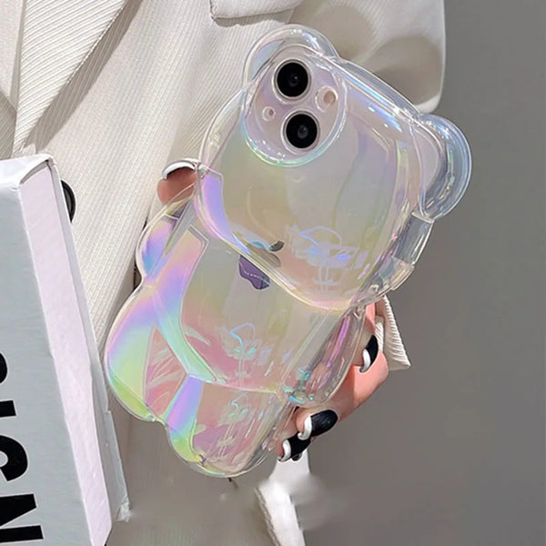 Colorful Cartoon Bear Case