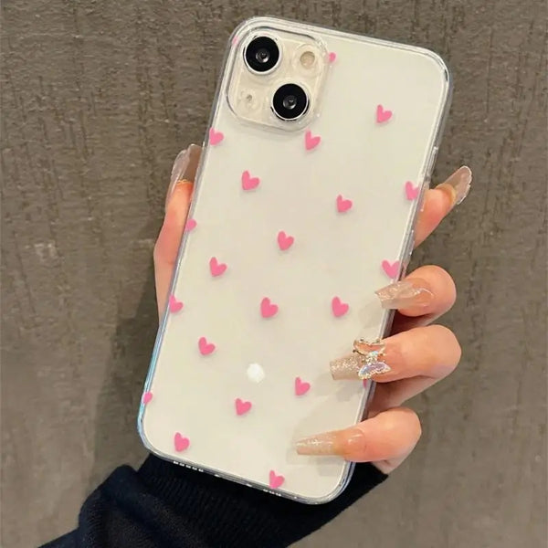 Pink Heart Butterfly Case