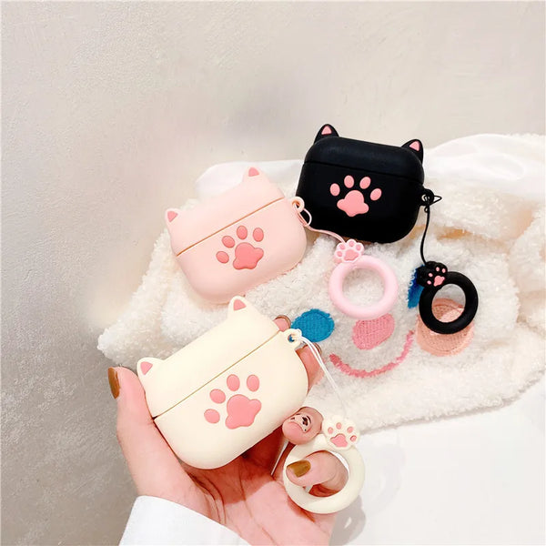 3D Cat Paw AirPods Case