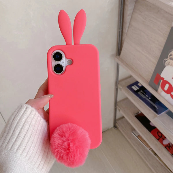 3D Bunny Plush Case