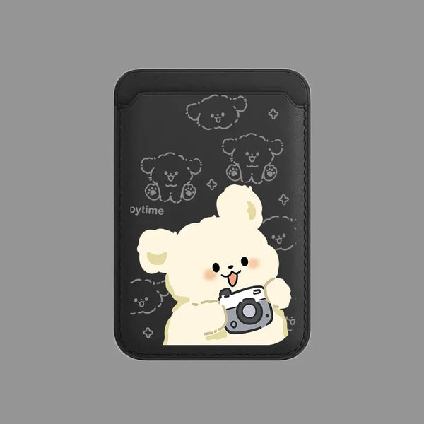 Cute Dog MagSafe Card Holder