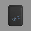 Black Cat Paw MagSafe Card Holder side view