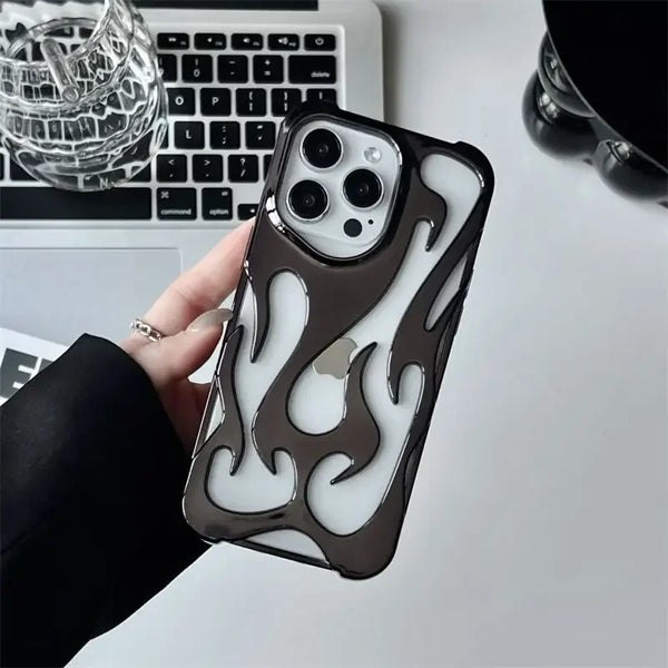 3D Flame Hollow Case