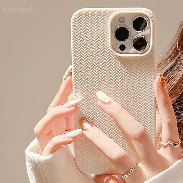 Knitted Pattern Silicone Case
