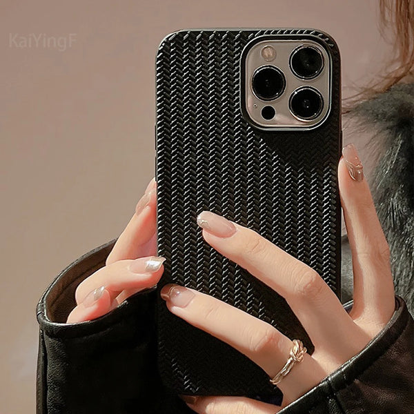 Knitted Pattern Silicone Case