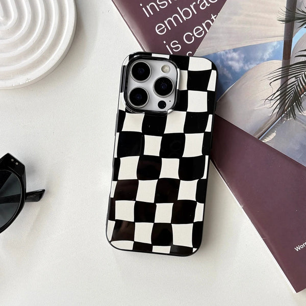 Black White Checkerboard Case