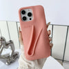 Light pink Rhode Ribbon silicone case with matte finish.
