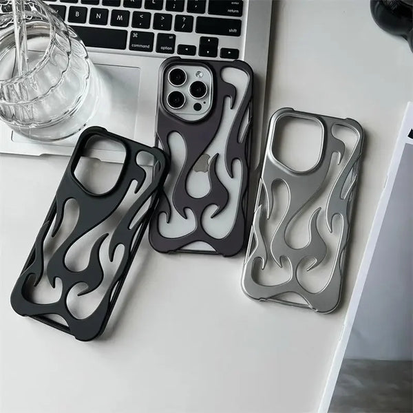 3D Flame Hollow Case