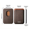 Pyramid Texture MagSafe Wallet