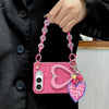 Rose Red Beaded Fold Case