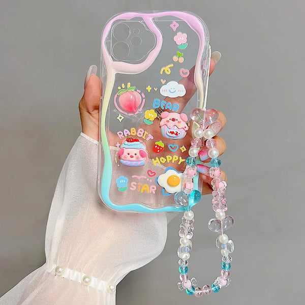 Coque Transparente Piggy Paradise