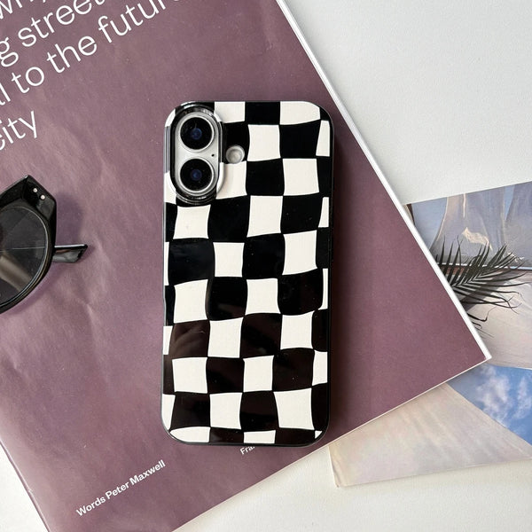 Black White Checkerboard Case