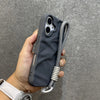 Wrinkle Matte Lanyard Case