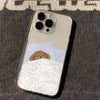 Cat-Print case on iPhone with anti-yellowing clear TPU