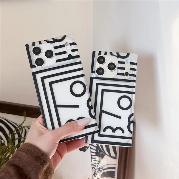 iPhone 17 Pro in abstract geometric lines case