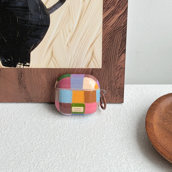 Colorful Plaid AirPods Case