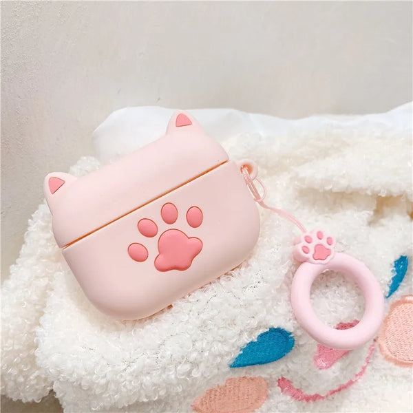 3D Cat Paw AirPods Case