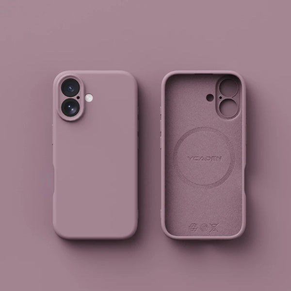 Open matte silicone case showing camera protection area