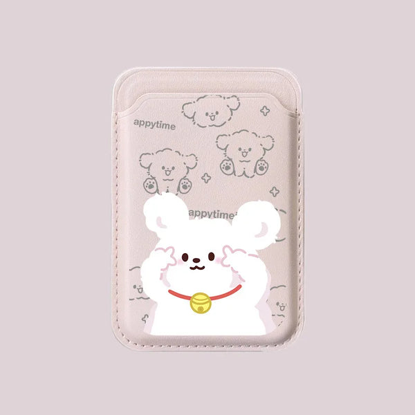 Cute Dog MagSafe Card Holder