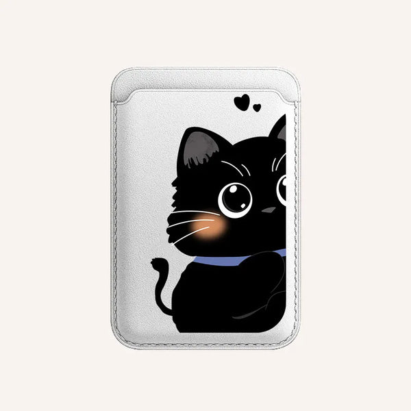 Couple Cat MagSafe Card Holder