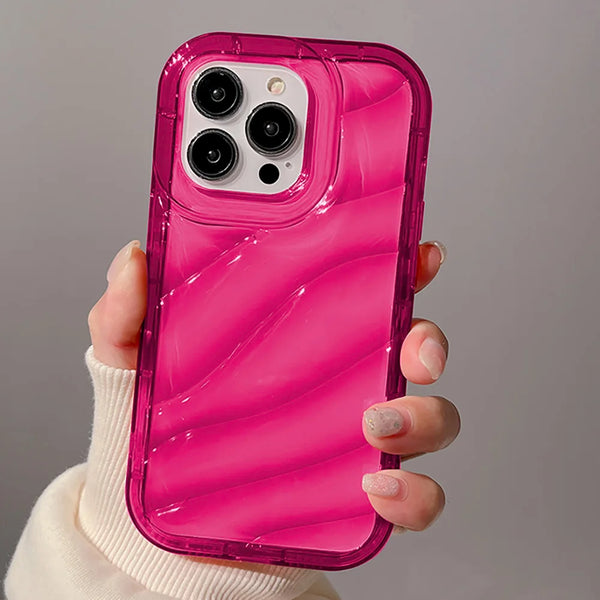 Transparent Wavy Texture Case