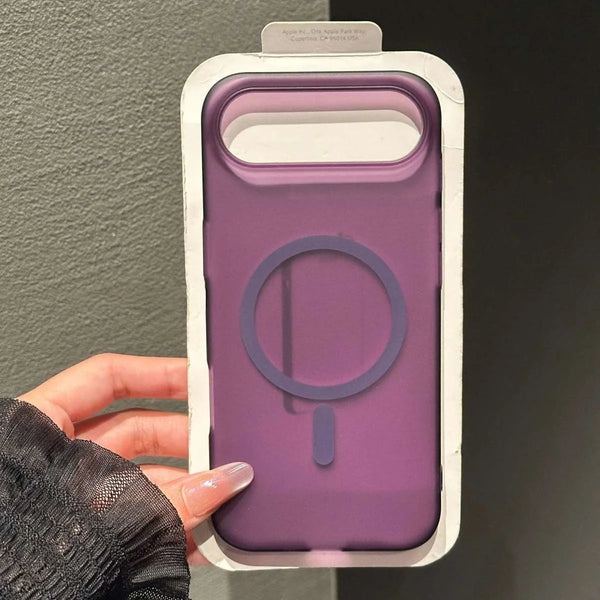 Coque magnétique transparente mate