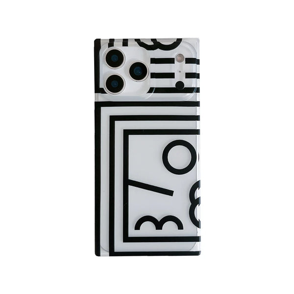 Case edge and port openings with pattern
