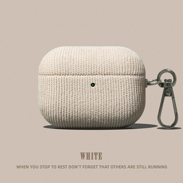 Étui AirPods en cuir côtelé