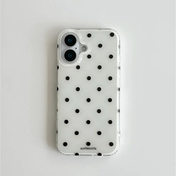 Monochrome Polka Dot Case