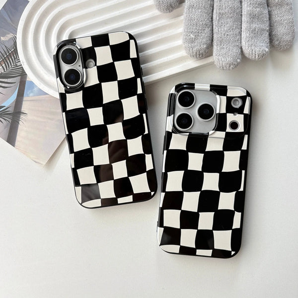 Black White Checkerboard Case