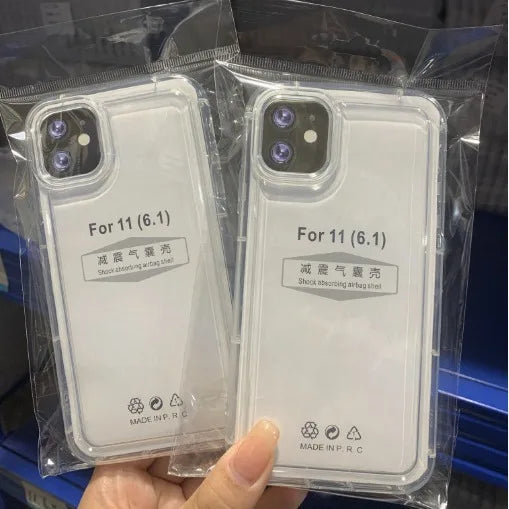 Shockproof clear case with camera cutout on iPhone 13 mini