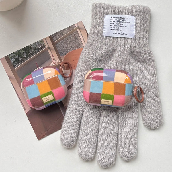 Colorful Plaid AirPods Case