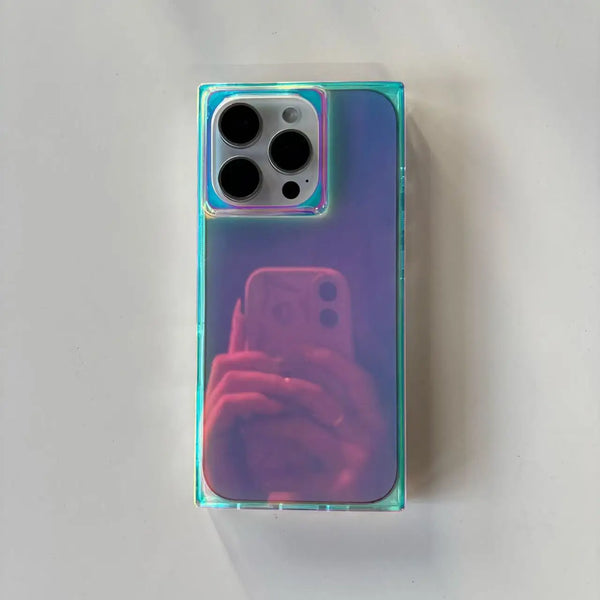 Étui rectangulaire laser arc-en-ciel