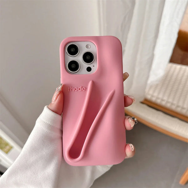 Red Rhode Lip Case MagSafe compatibility close-up
