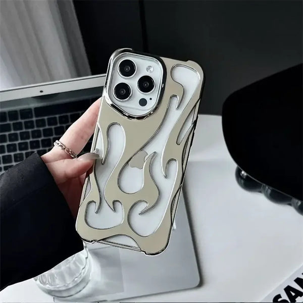 3D Flame Hollow Case