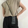 Leather Crossbody Card Case
