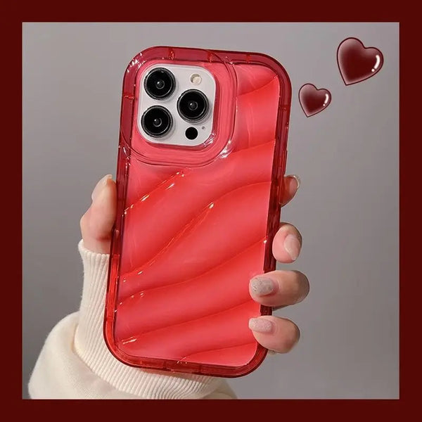 Transparent Wavy Texture Case