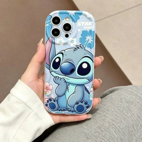 Blue Pink Stitch Case