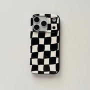 Black White Checkerboard Case