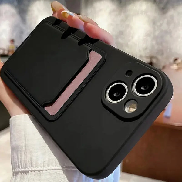 Black Cube Card Holder Case