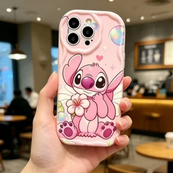 Blue Pink Stitch Case