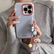 Blue Grid Pattern Case